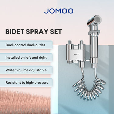 JOMOO Dual Control Dual Outlet Spray Gun Angle Valve 74095-706/HBS1-1