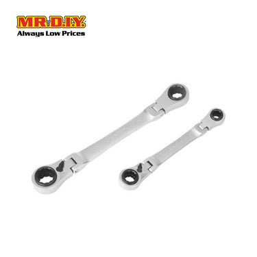 TACTIX 4-In-1 Double Flex Ratchet Wrench (2 pieces)