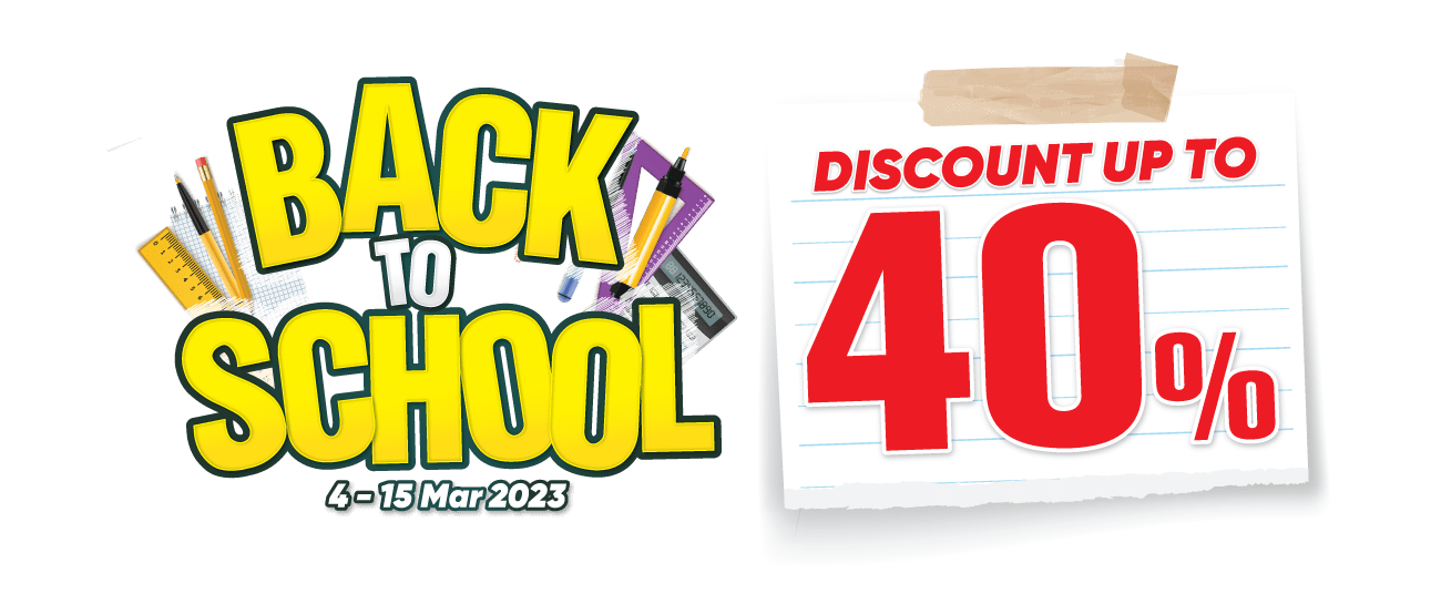 BACK TO SCHOOL DEALS PROMOTION MORE MR.DIY