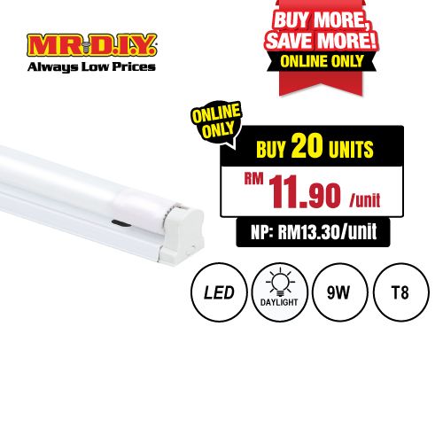 lampu led t8 mr diy