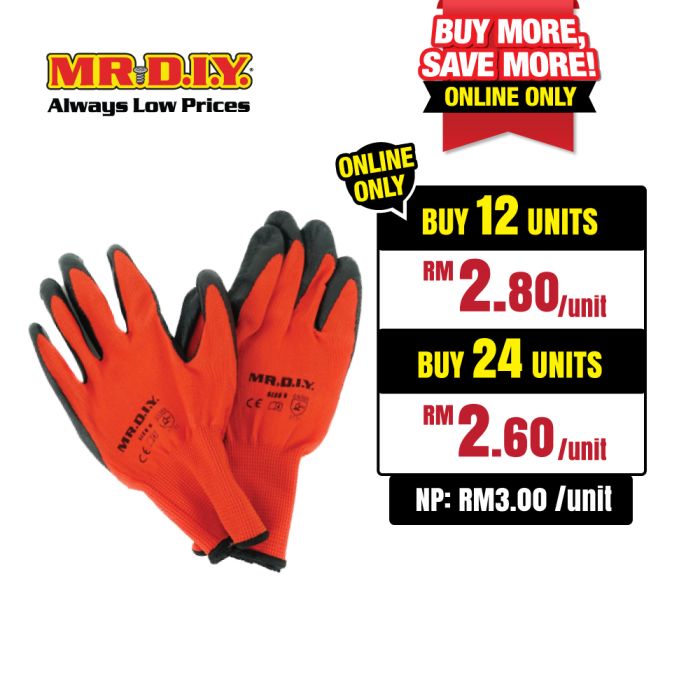 mr diy nitrile glove