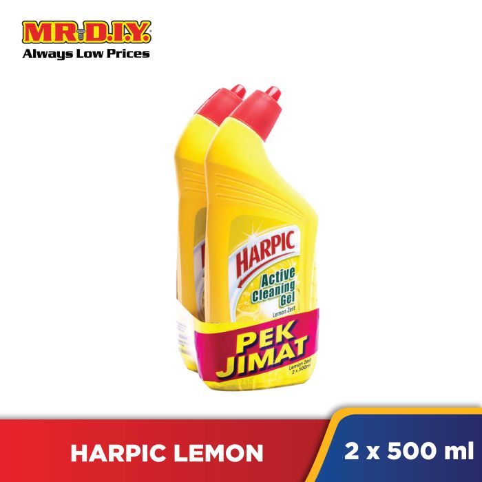 HARPIC Lemon Zest Active Cleaning Gel (2 x 500ml) | MR.DIY