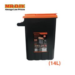 TACTIX Multi-Purpose Storage Plastic Bin Box With Handle 320254 (14L) (36.6 x 19.1 x 41.6cm)