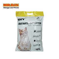 (MR.DIY) Bentonite Anti-Bacterial Ordor-Control Absorbent Super Clumping Cat Litter - Lemon (10L)