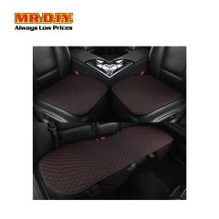 (MR.DIY) Premium Universal Non-Slip Leather 3 in 1 Car Seat Cushion Cover (3pcs)