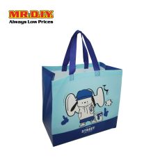 (MR.DIY) Flat White- Street Non-Woven Shopping Bag (33 x 30 x 17cm )