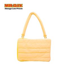 (MR.DIY) Linen Briefcase Office Laptop bag  - YELLOW - Color Series