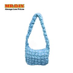 (MR. DIY) Quilted Puffer Crossbody Sling Bag -  BLUE - Color Series