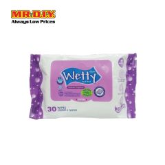 WETTY Wet Wipes Lavender 30 Sheet (30pcs)