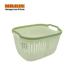 (MR.DIY) Plastic Storage Basket (30cm x 24cm x 17cm)