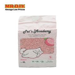 PETS ACADEMY Tofu + Bentonite Cat Litter - Peach (6L)