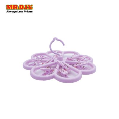 (MR.DIY) Xusheng PP Plastic Laundry Peg Hanger (10 Pegs) 