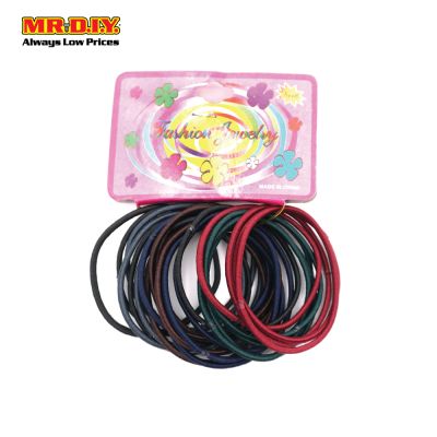 (MR.DIY) Single Rope Design Rubber Hairband (24pcs)