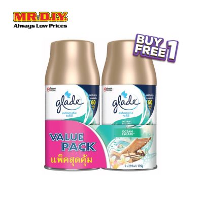 Glade Auto Spray Ref Ocean Escape (2 x 175g) Value Pack