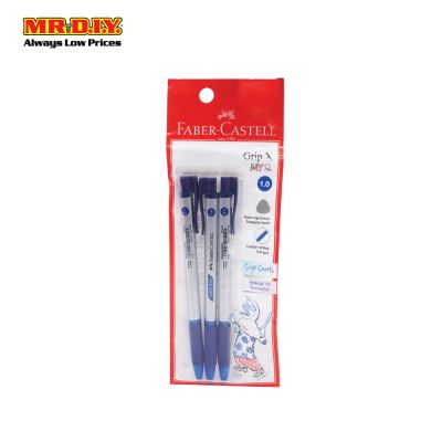 FABER CASTELL Grip X10 1.0-Blue (3 pcs)