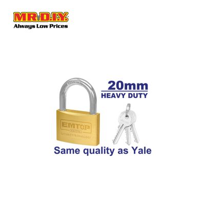 [PRE-ORDER] EMTOP Heavy duty brass padlock 20mm - EPDKB2021