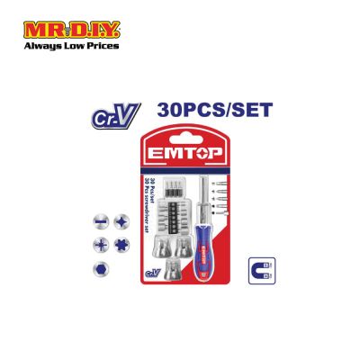 [PRE-ORDER] EMTOP 30 Pcs screwdriver set  - EBST03006