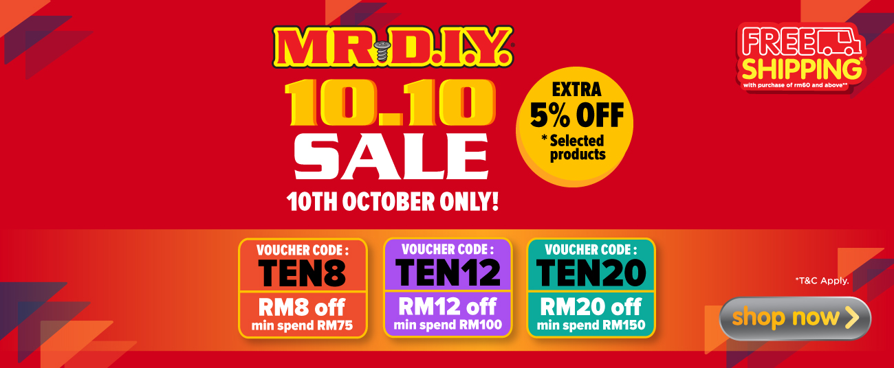 10.10 Sale - MR.DIY Online