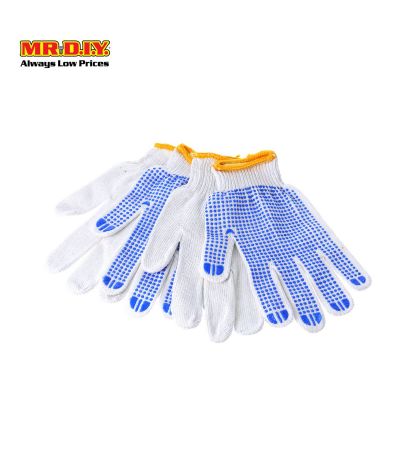 Mr Diy Gloves With Blue Dots 2 Pairs Mr Diy