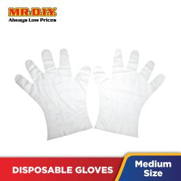 Top Glove Pull Up Cast Polyethylene Disposable Gloves Size M Mr Diy