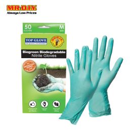 Top Glove Biogreen Biodegradable Nitrile Gloves Size M Mr Diy