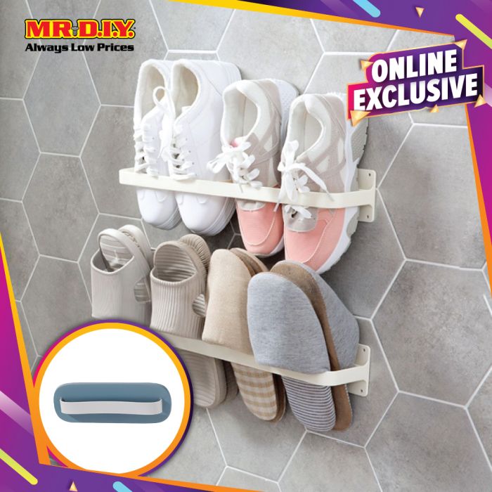 Mr Diy Plastic Wall Mounted Shoes Rack Set 28cm X 5cm Mr Diy