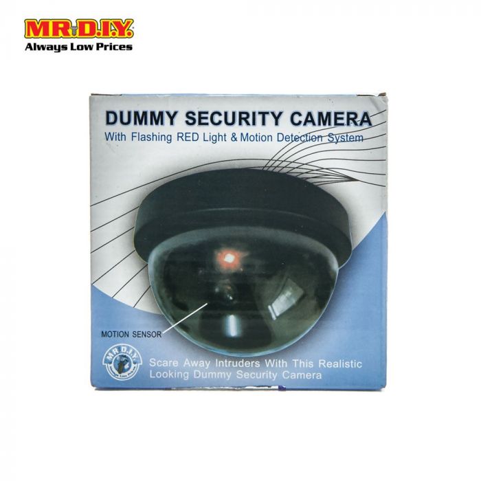 dummy camera with flashing red light